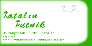 katalin putnik business card